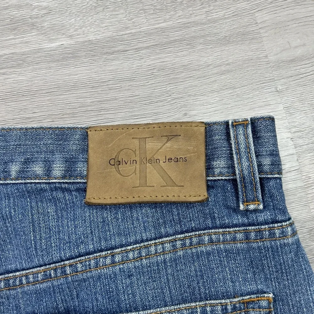 VTG Calvin Klein Jeans Relaxed Wide Leg Jeans Mens 34x28 Blue Denim‎ Medium Wash